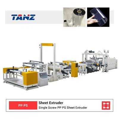 Plastic bladextruder met enkele schroef voor PET PP PS ABS